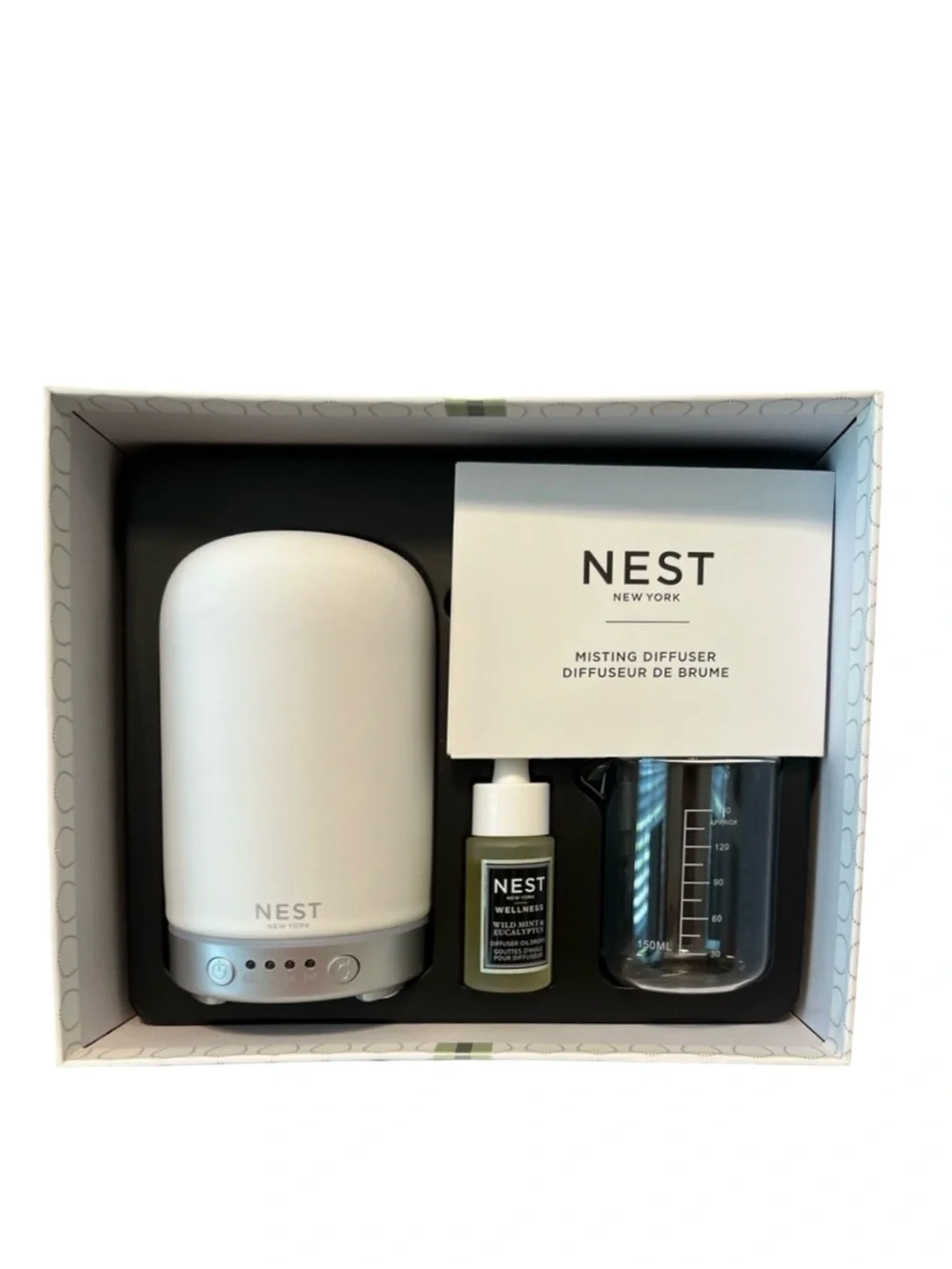 NEST NEW YORK Wellness Misting Diffuser Set (Wild Mint & Eucalyptus)